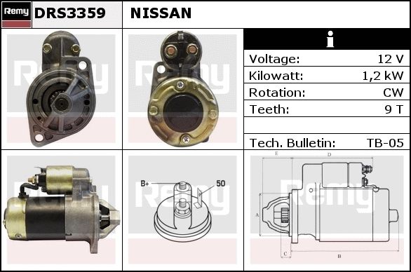 DELCO REMY Starter DRS3376